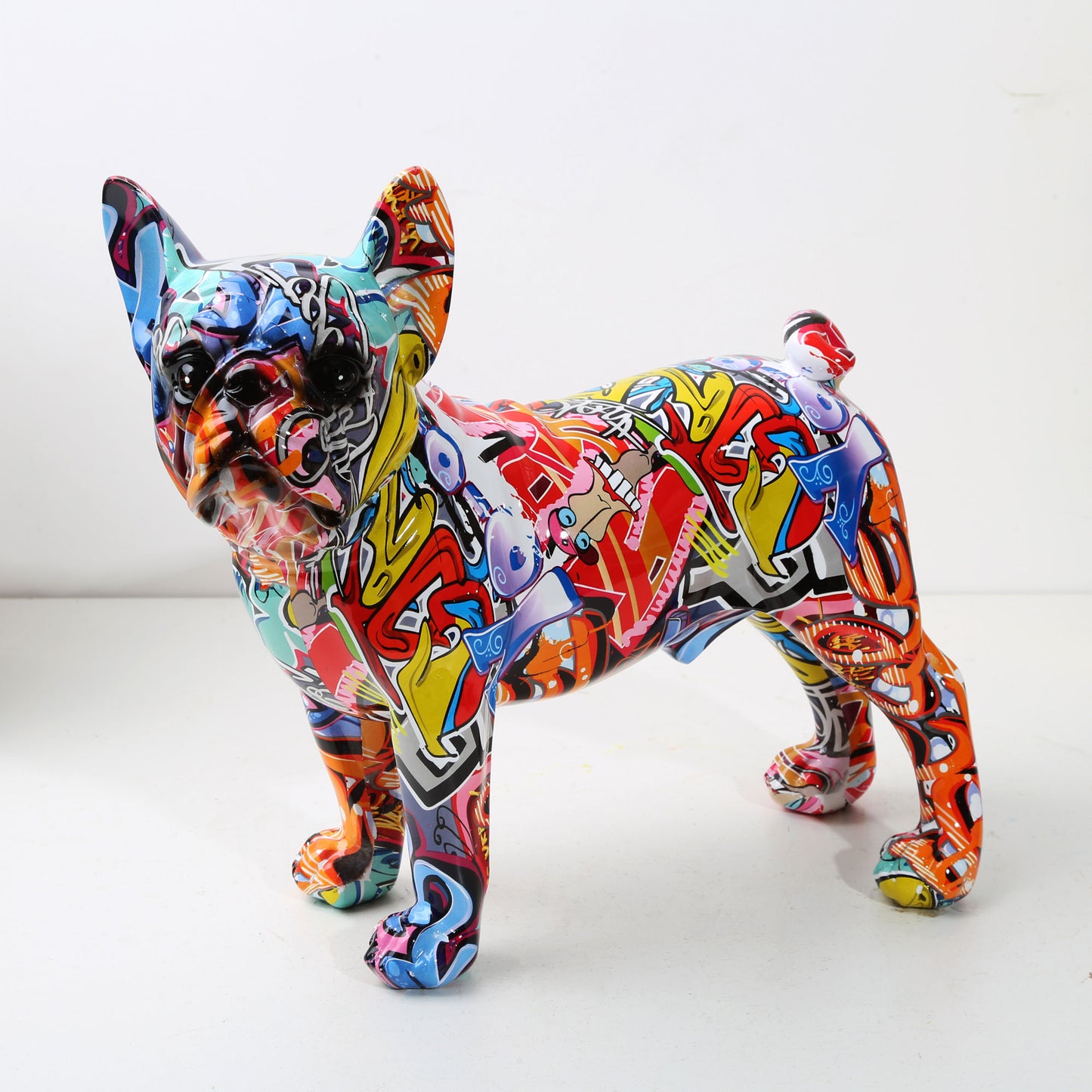 Nordic Painting Graffiti L/S French Bulldog Creative Resin Crafts Home Decorati image 3