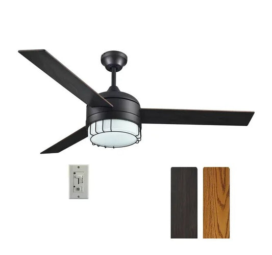 LED Ceiling Fan in Brushed Nickel, 52-Inch image 0
