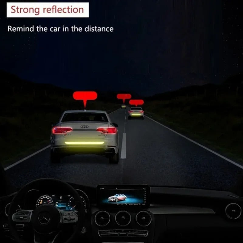 Waterproof Reflective Warning Tape for Car Trunk and Body - Decal Stickers, Car image 3