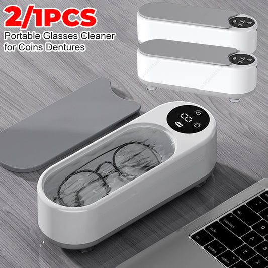 1/2pcs Jewelry Cleaning Machine Automatic 360 Ã‚° Deep Cleaning Tool USB Charging image 0