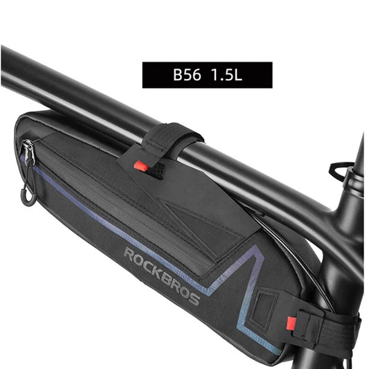 ROCKBROS Cycling Bicycle Bags Top Tube Front Frame Bag Waterproof MTB Road Tria image 0