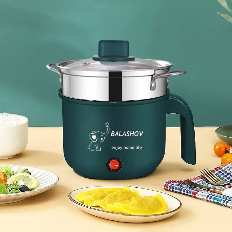 Electric Cooking Machine Household 1-2 People Hot Pot Single/Double Layer Multi image 2