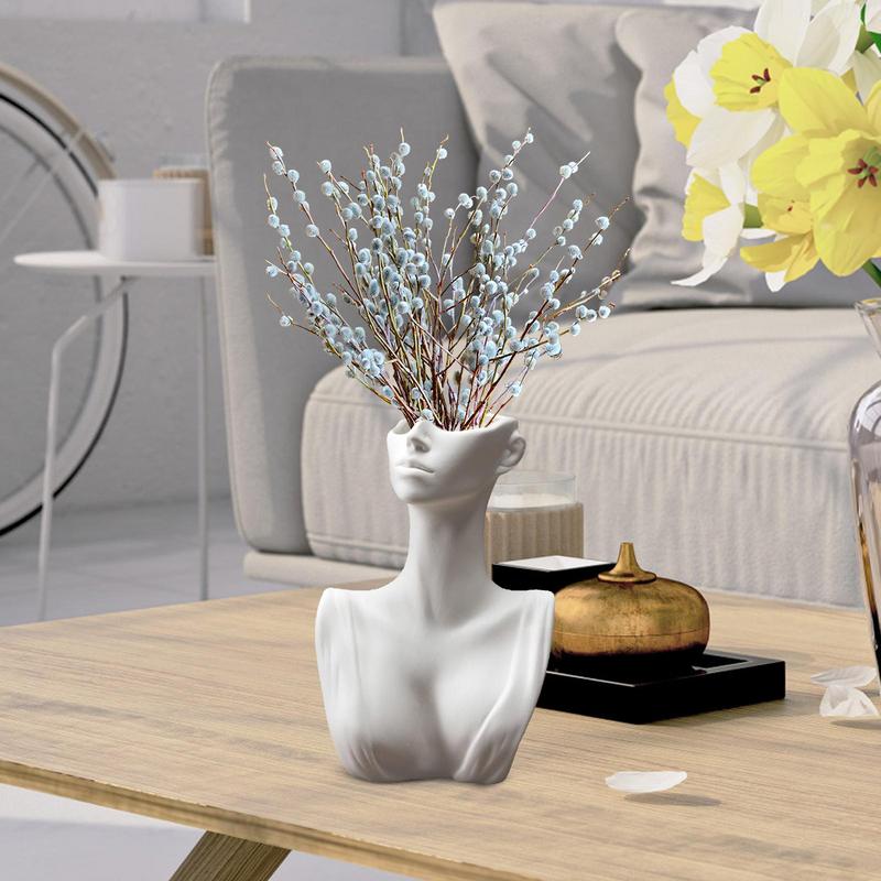 Ceramic Body Vase European Creative Ceramic Face Vase Modern Table Decorative F image 6