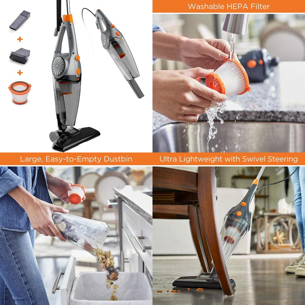 3-in-1 Cordless Handheld Vacuum Cleaner - Gray, Powerful Cleaning Solution for  image 2