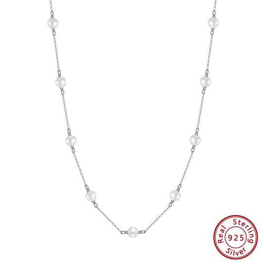 EFFIE QUEEN 14K Gold Plated Natural Baroque Pearl Choker Necklace for Women 925 image 0