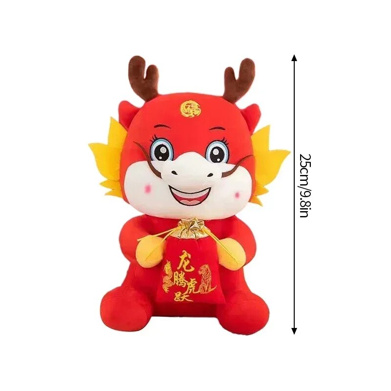 Chinese Lunar New Year Decoration 2024 Kawaii Dragon Plush Dolls Spring Festiva image 7
