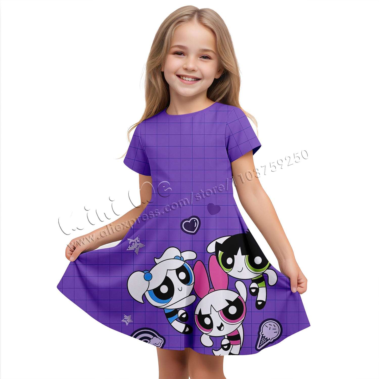 3D Printing Power Girl Suitable for 3-14 Years Old Kids' Dresses Girls' Dress 2 image 4