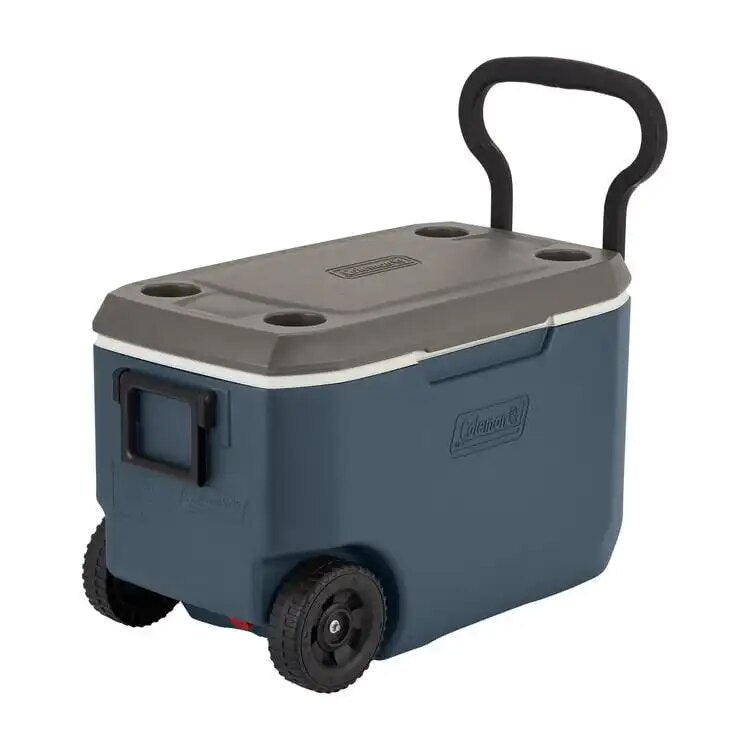 62-Quart Xtreme 5-Day Hard Cooler with Wheels, Blue image 1