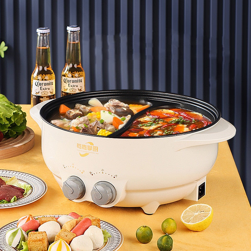 6L Yuanyang Electric Hot Pot Home Multi-function All-In-One Electric Cooking Po image 2