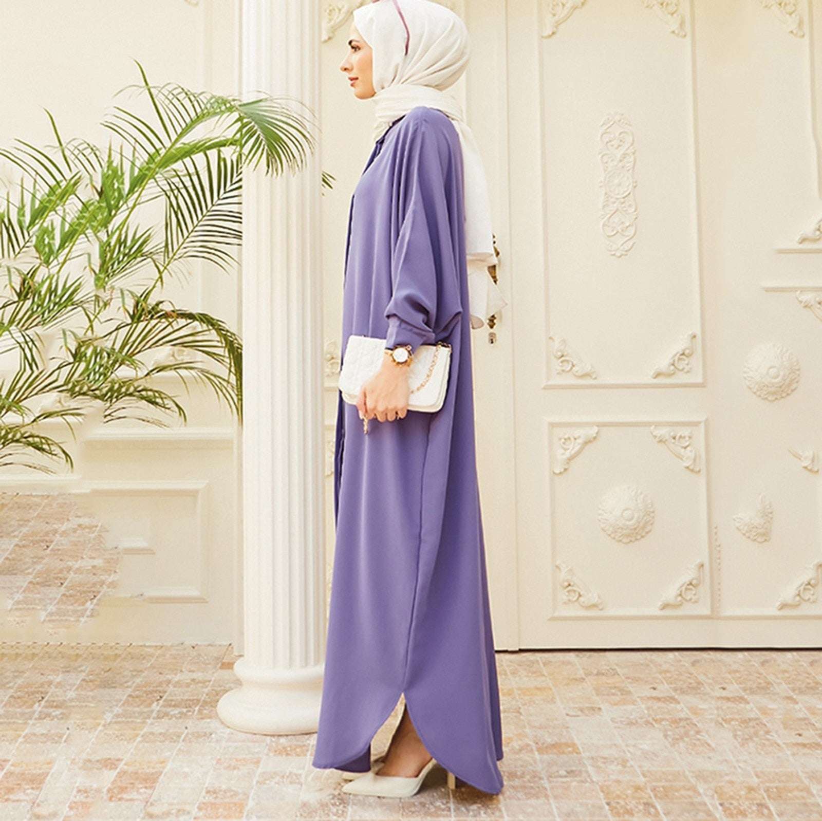 Muslim Fashion Dubai Abaya Long Dresses Islam Clothing Abayas African Dresses f image 8