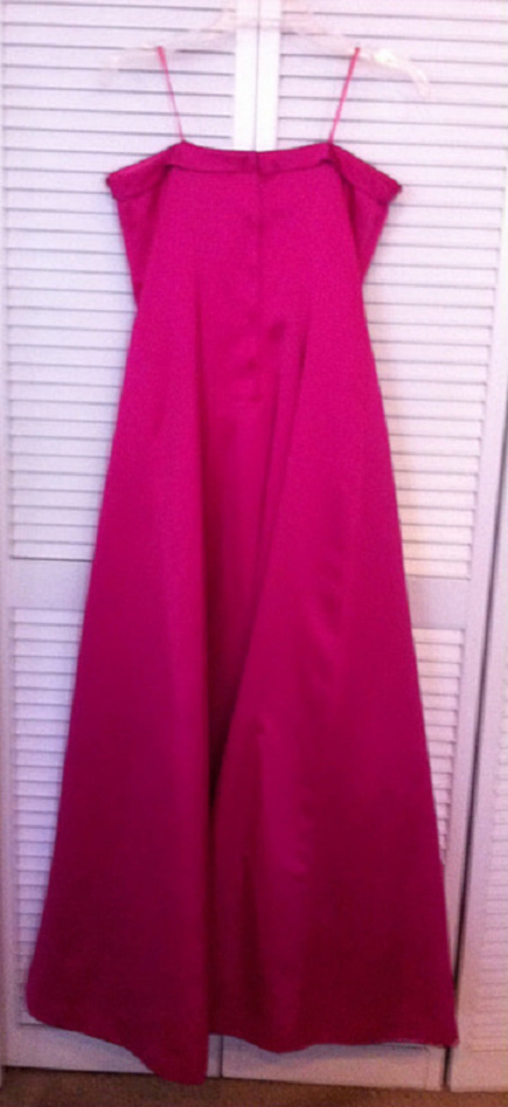 Victor Costa Women Dress Satin Purple Lite 3 Front-Button Size 6 image 1