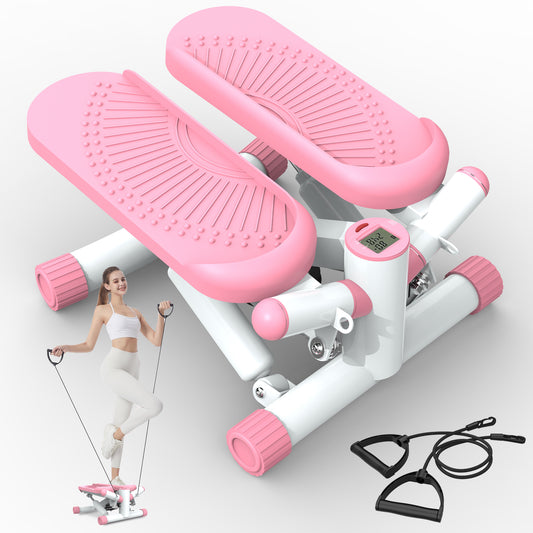 Sports Mini Stepper -330 pound Rotating Stepper with Resistance Band Portable F image 0