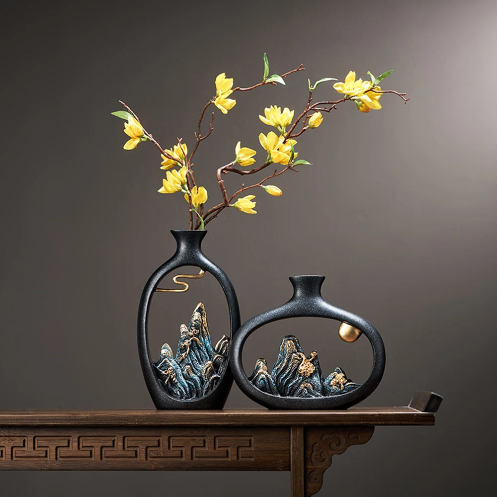 Artistic Resin Vase Table Decoration & Accessories Home Decoration Luxury New C image 4