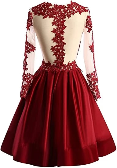 ANGELSBRIDEP Long Sleeves Homecoming Dress Vestidos De Festa Juniors Fashion Ap image 3