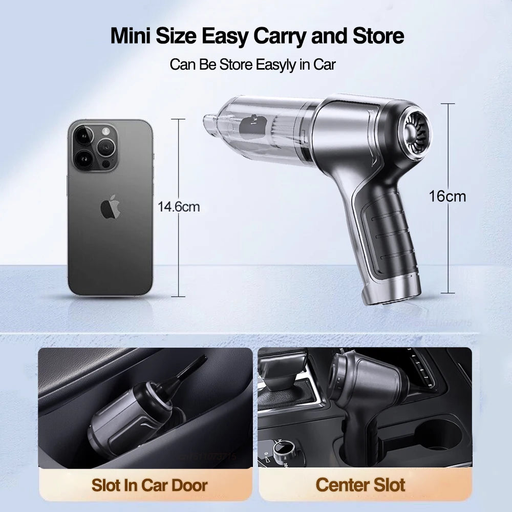 Car Vacuum Cleaner Wireless Mini Vacuum Cleaner  Car Handheld Auto Cleaning Mac image 11