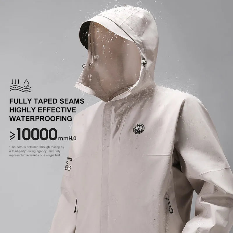 GOLDEN CAMEL Hiking Jackets Women Waterproof Hard Shell Single-layer Jacket for image 7