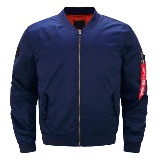 New pilot Air men bomber jacket Mens Retro WorkJackets Men Casual Solid Zipper  image 0