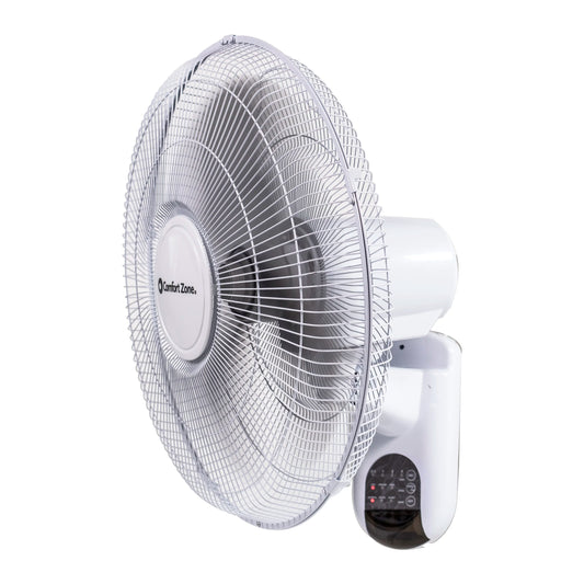 16" 3-Speed Oscillating Wall Mount Fan with Remote Control, Timer and Adjustabl image 0