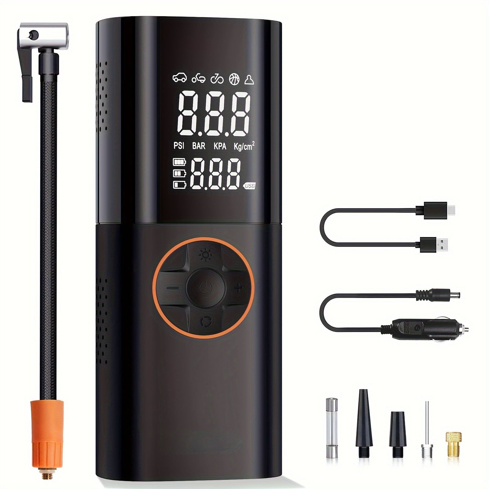 Tire Inflator Portable Air Compressor, 2X Fast Cordless Air Pump 7800mAh Batter image 3