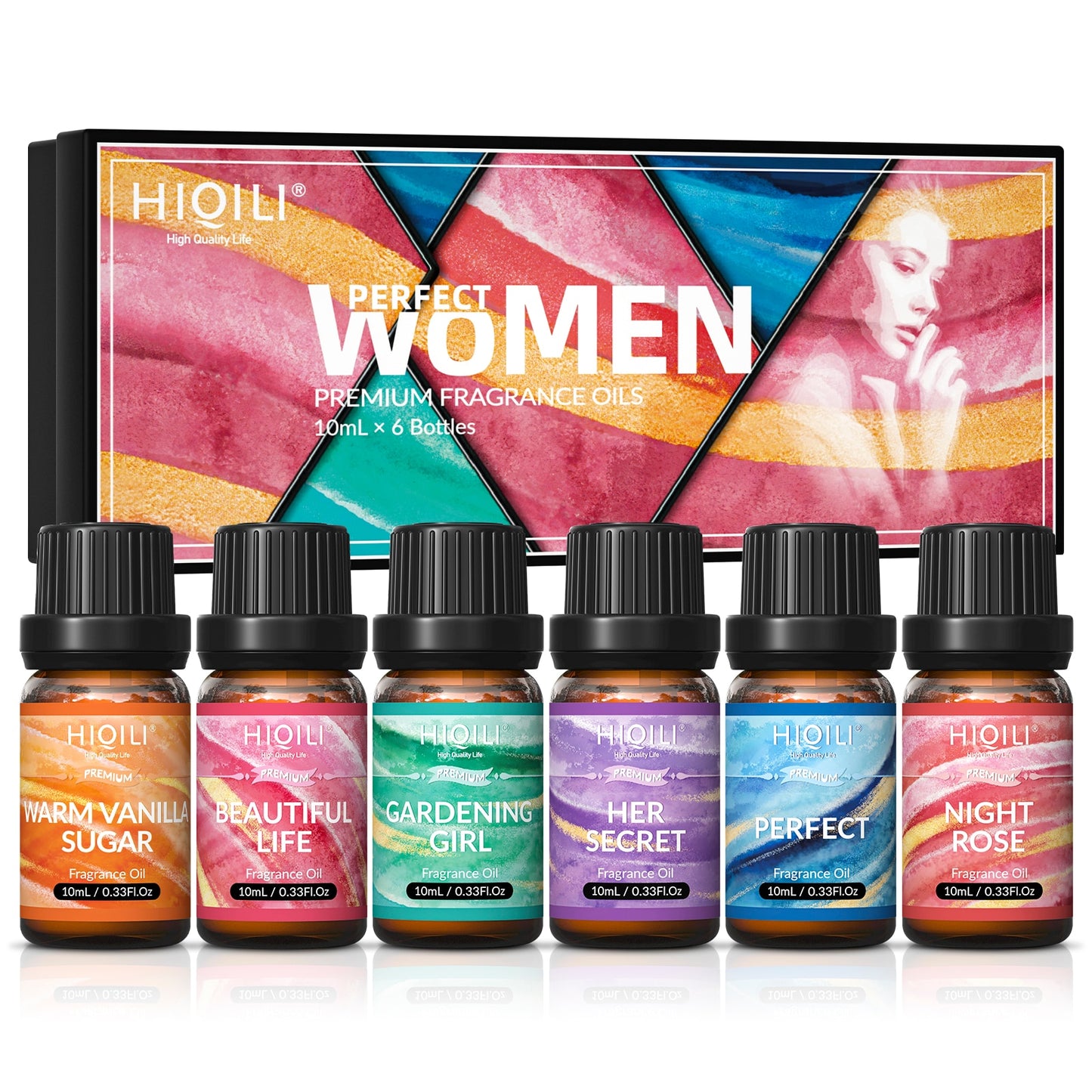 HIQILI Fragrance Oils Set-Women Theme | TOP 6 Gift Set Use for Aromatherapy,Dif image 1