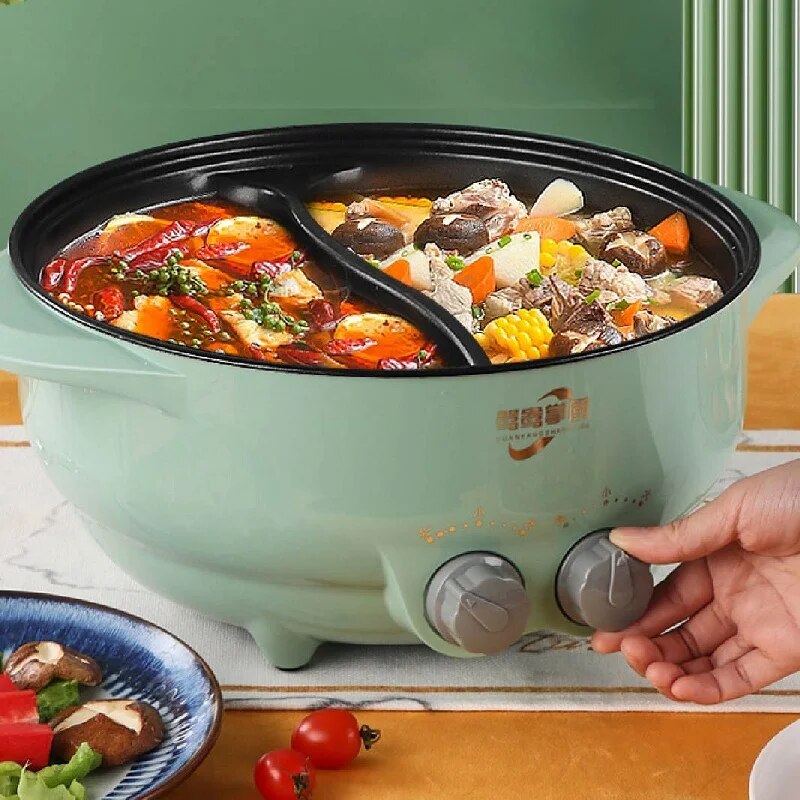 6L Yuanyang Electric Hot Pot Home Multi-function All-In-One Electric Cooking Po image 6