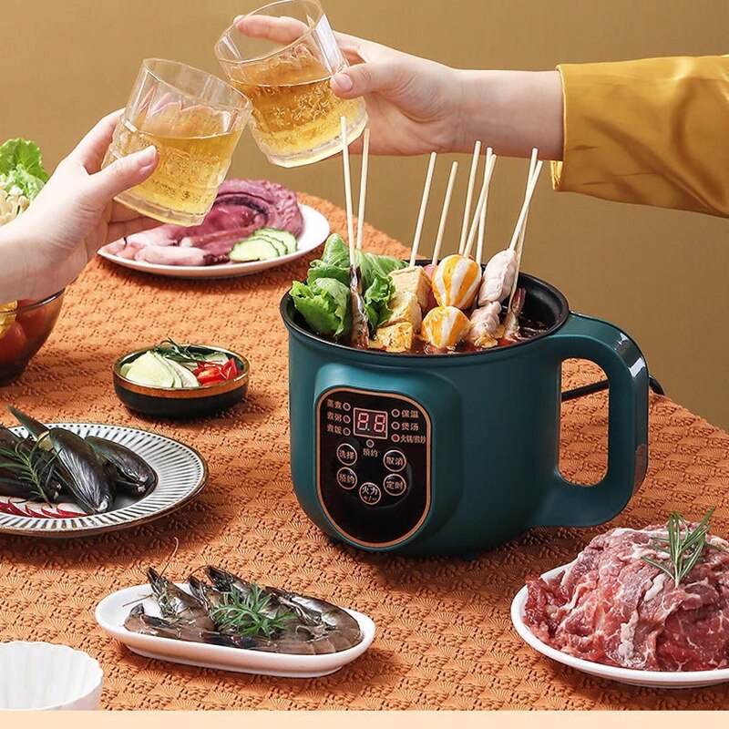 Electric Hot Pot Cooker Multicooker Hotpot Stew Heating Eggs Soup Pan Noodles image 4