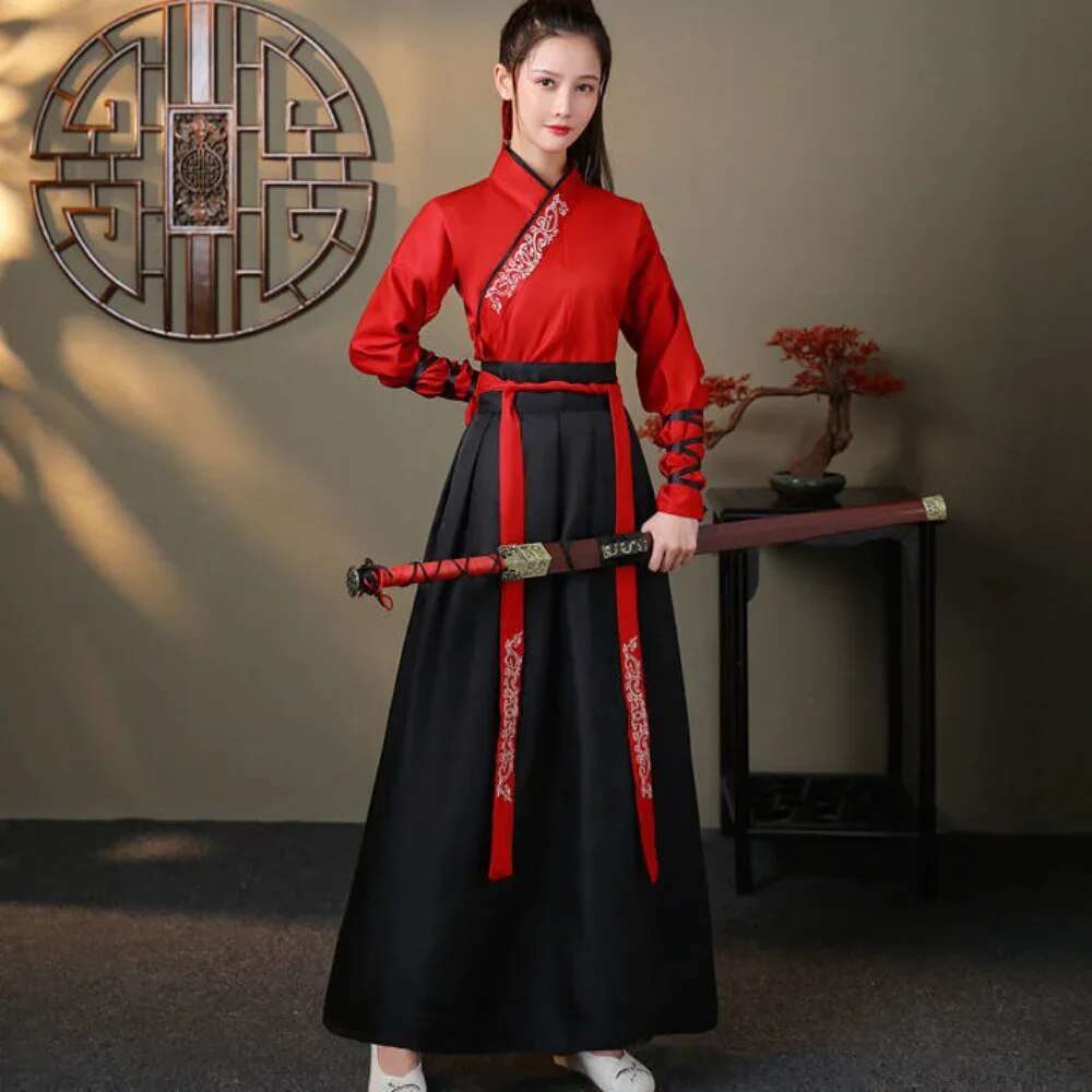 Streetwear Casual Chinese Traditional Dress Chinese Hanfu Dress Women Clothing image 6