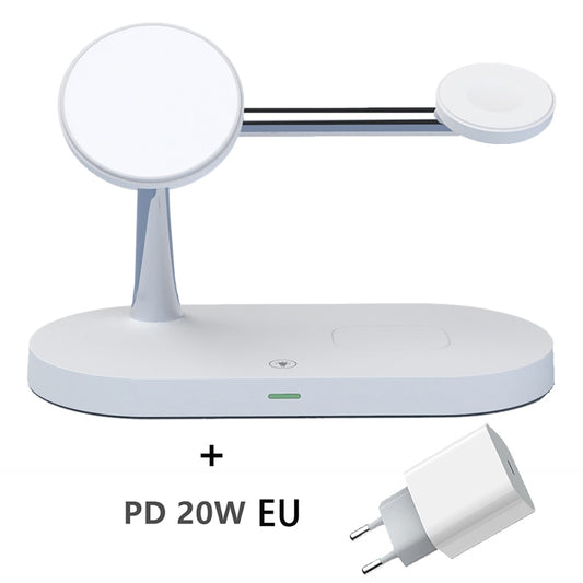 3 in 1 macsafe Wireless Charger For iPhone 14 13 12 Pro Max for Apple Watch 8 7 image 0