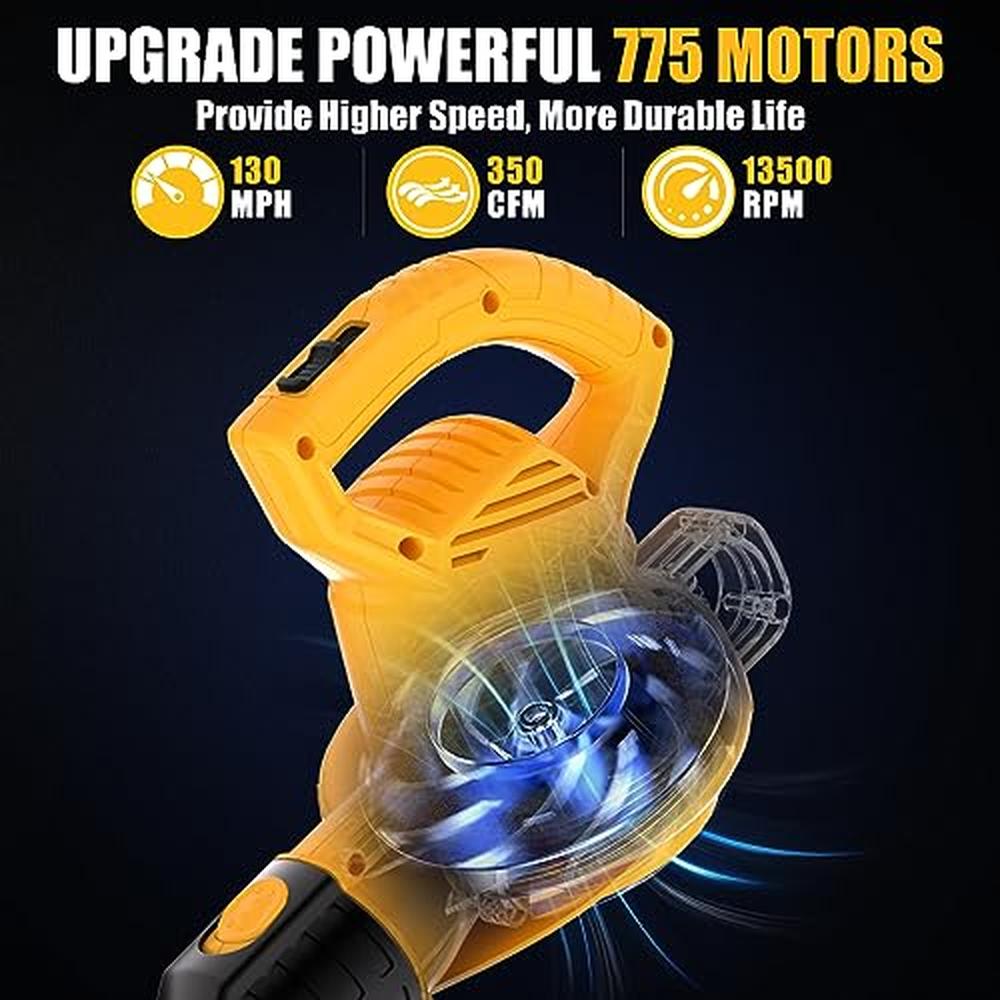 Electric Leaf Blower 350CFM 130MPH Lightweight Portable Lawn Care Snow Blowing image 3