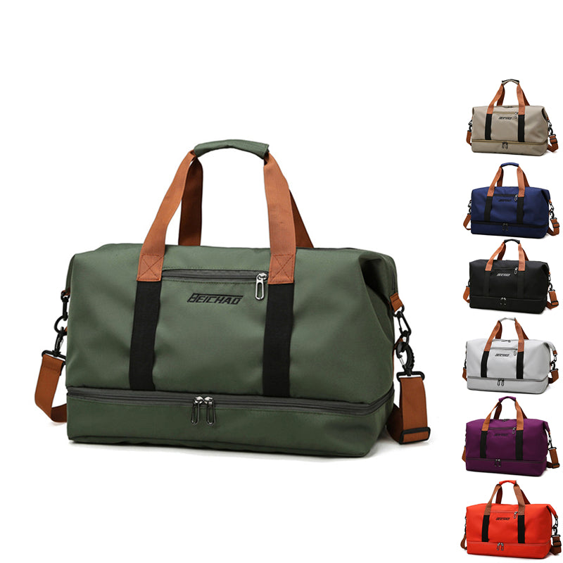 Travel Bag Male Female Large-Capacity Hand Luggage Dry-Wet Separation Sports Fi image 2