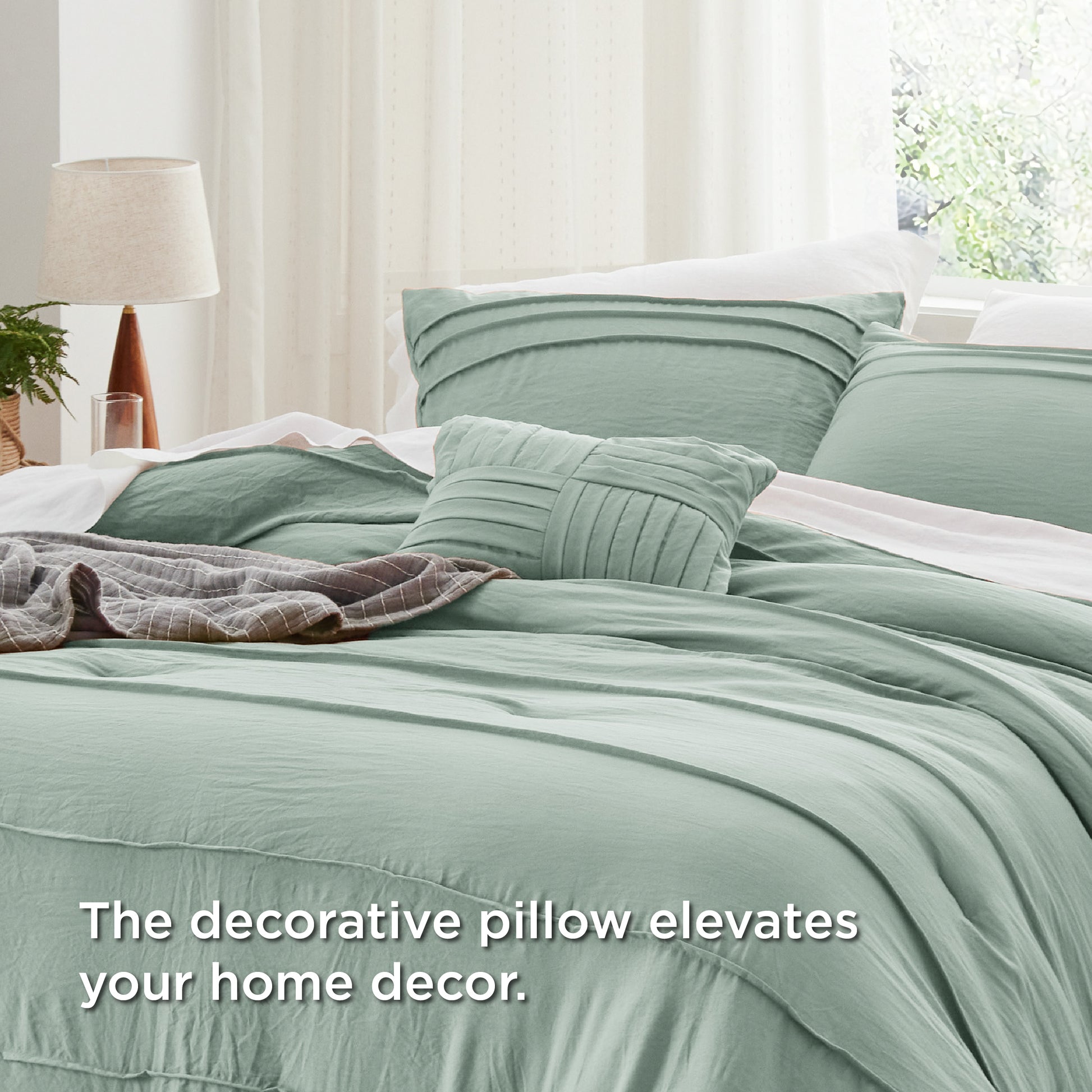 Bedsure Comforter Set - Pinch Pleat Bed Set, Down Alternative Bedding Sets for  image 5