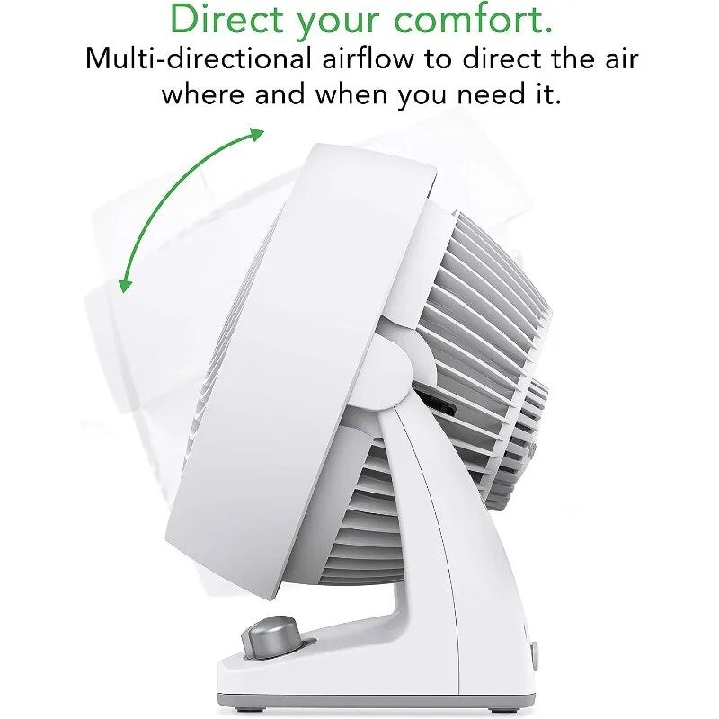 Energy Smart Compact Air Circulator Fan with Variable Speed Control, White, CR1 image 5