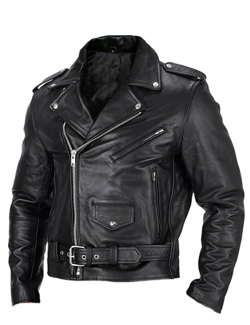 2023 Mens Fashion Leather Jacket Slim Fit Stand Collar PU Jacket Male Anti-wind image 0