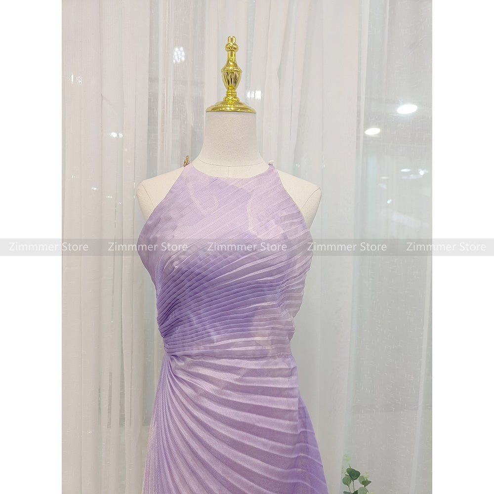Vietnam niche light luxury 2024 summer new round neck pleated design waisted dr image 5