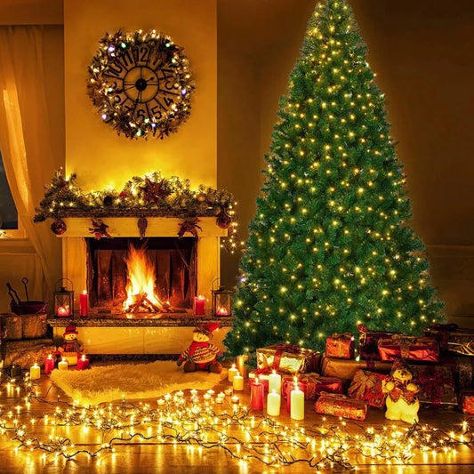 Vebreda Pre-Lit Artificial Christmas Tree 6ft with 300 Clear Incandescent Mini image 0