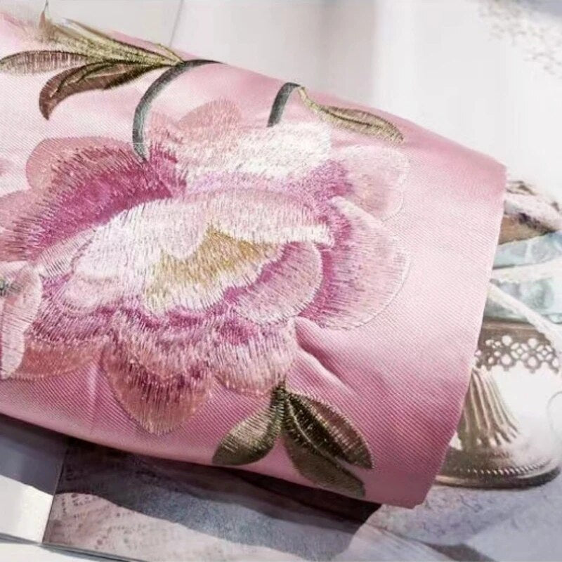 Tang Suit Shirt National Style Traditional Elegant Embroidery Women Chinese Vin image 3