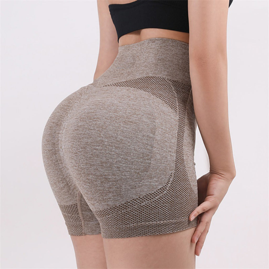Women Yoga Shorts High Waist Workout Shorts Fitness Yoga Lift Butt Fitness Ladi image 4