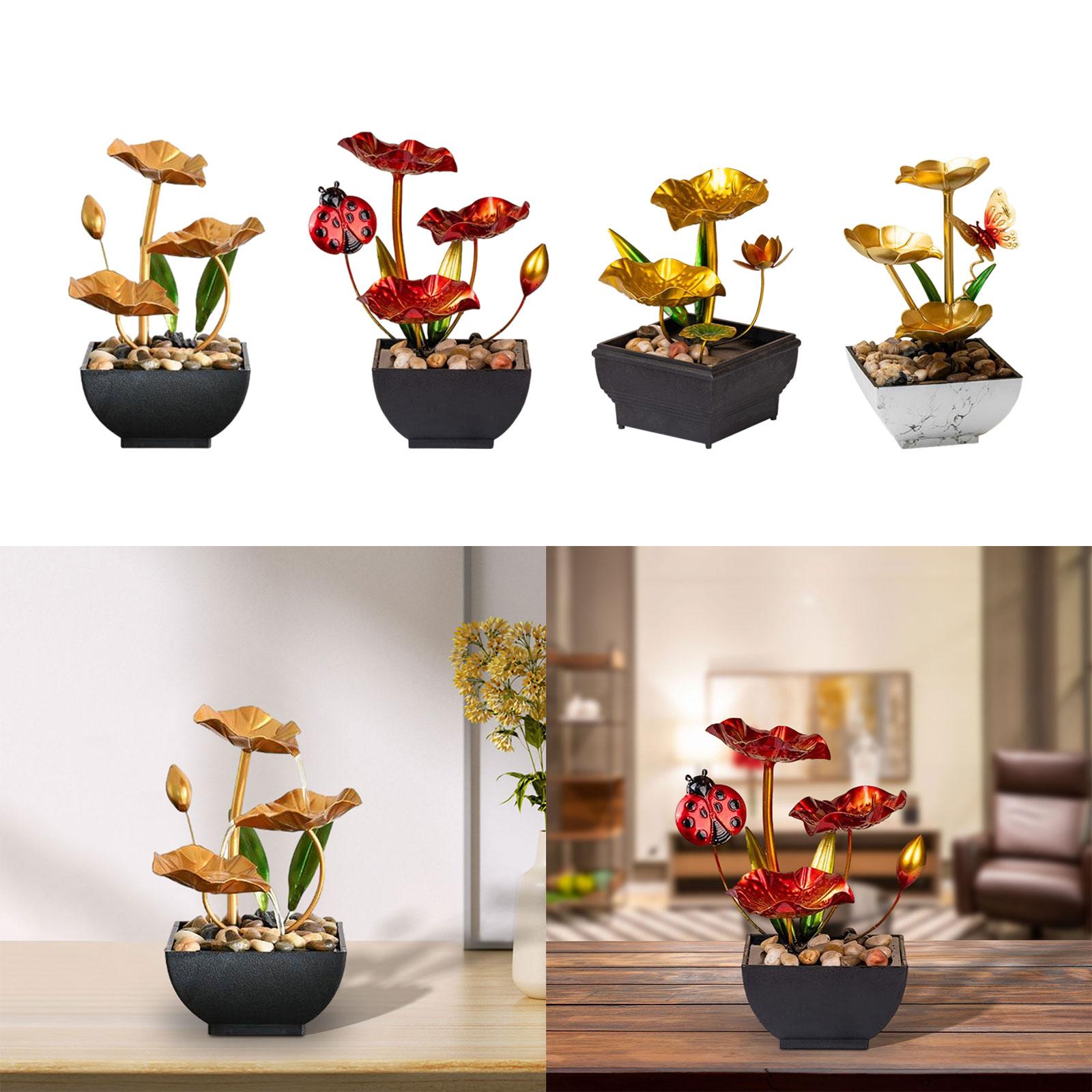 Tabletop Fountain Traditional Fengshui Easy to Use Indoor Relaxation Indoor Dec image 6