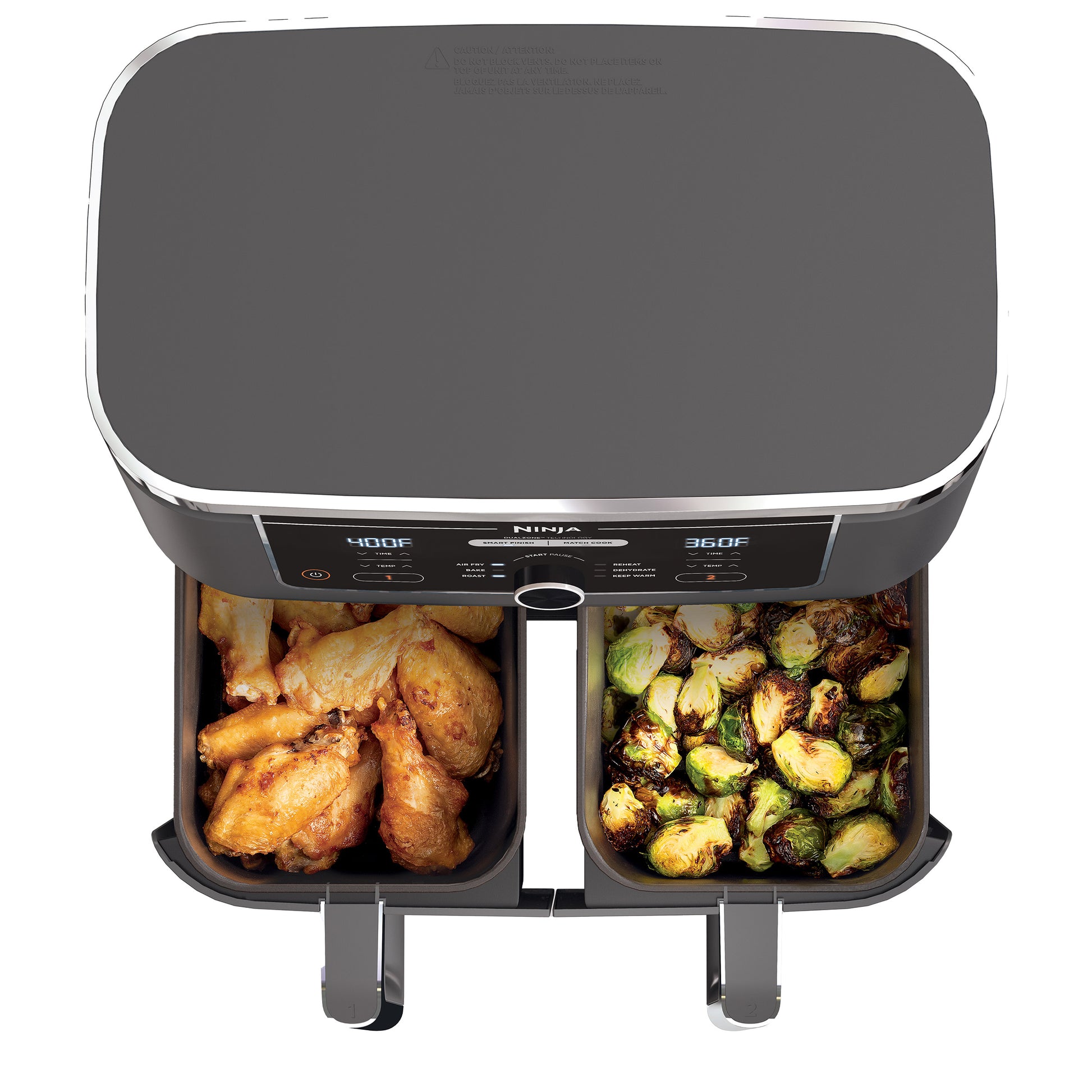 Ninja Foodi 6-in-1 10-qt. XL 2-Basket Air Fryer with DualZone Technology image 2