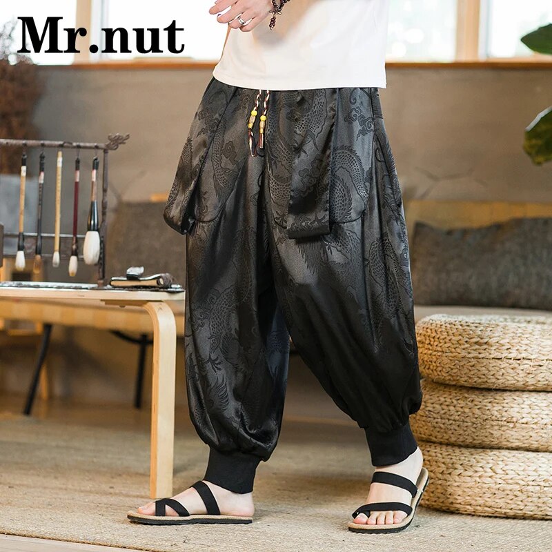 Mr.nut Personality Retro Unisex Harem Pants Loose Ankle Pants Hip Hop Streetwea image 1