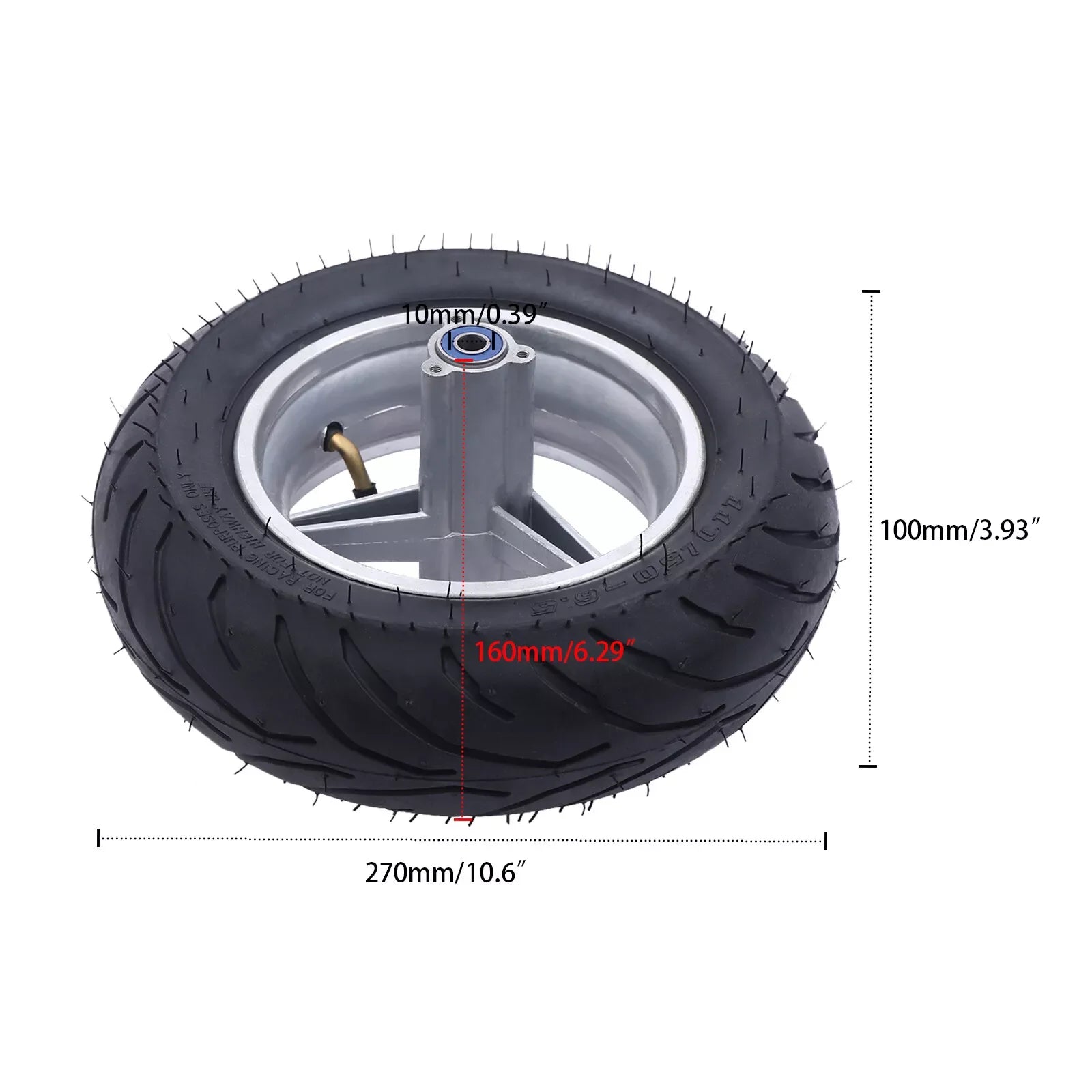 110/50-6.5 Rear Wheel Tyre Tire for 49cc 2 Stroke Mini Pocket Bike Motorcycle w image 1
