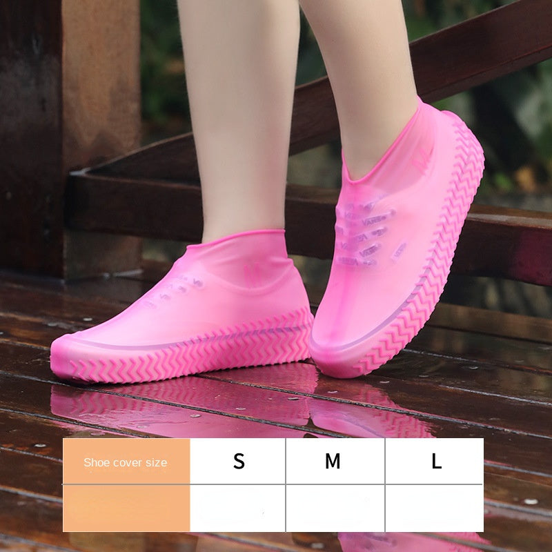 Reusable Waterproof Rain Shoes Covers Silicone Outdoor Rain Boot Overshoes Walk image 4