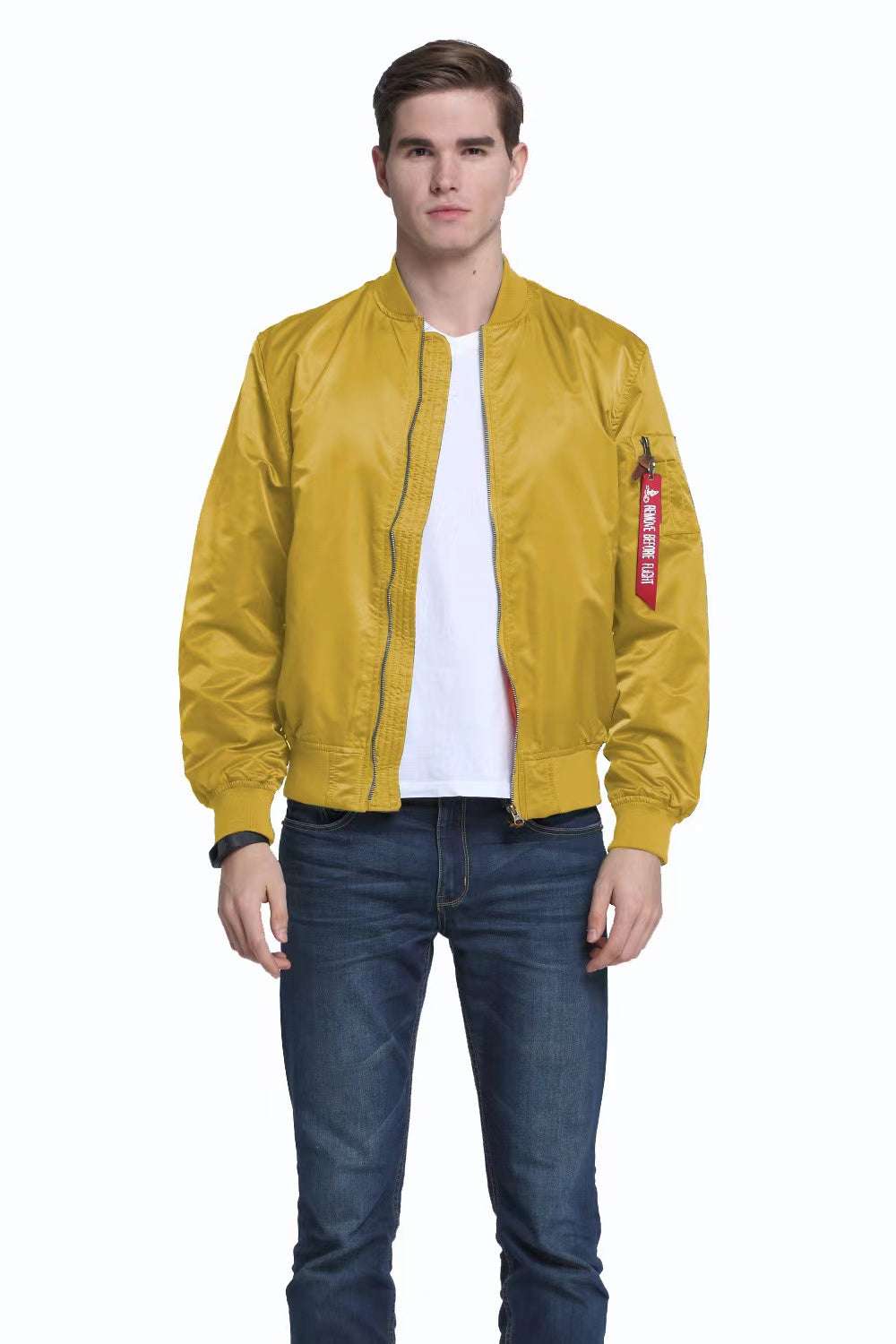 Men MA1 Jackets Autumn Quality Nylon American Military Uniform Aviator Unisex C image 0
