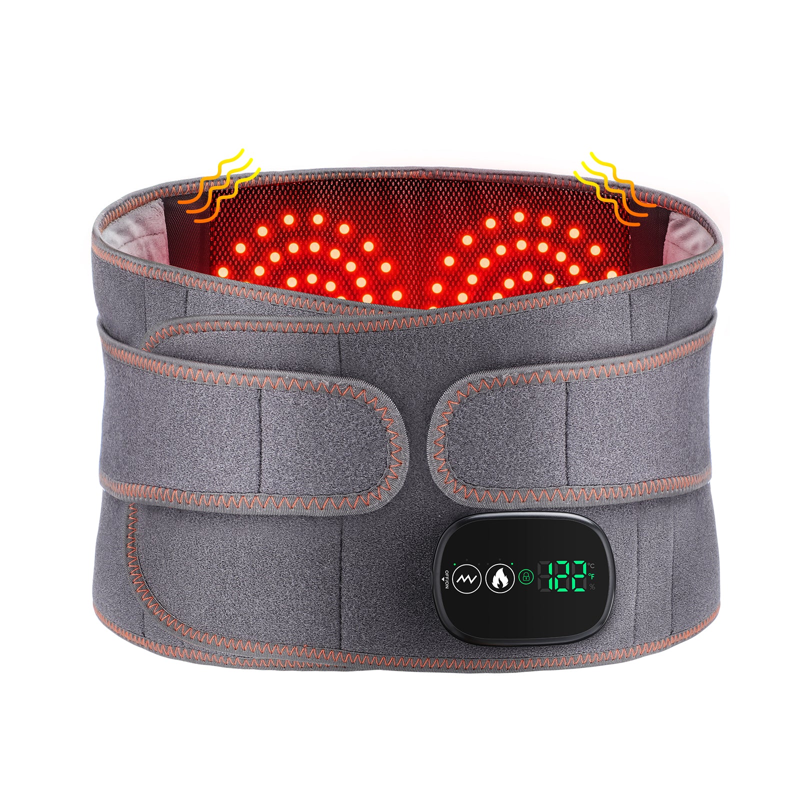 Electric Heating Belt Waist Massager Vibration Red Light Hot Compress Physiothe image 2