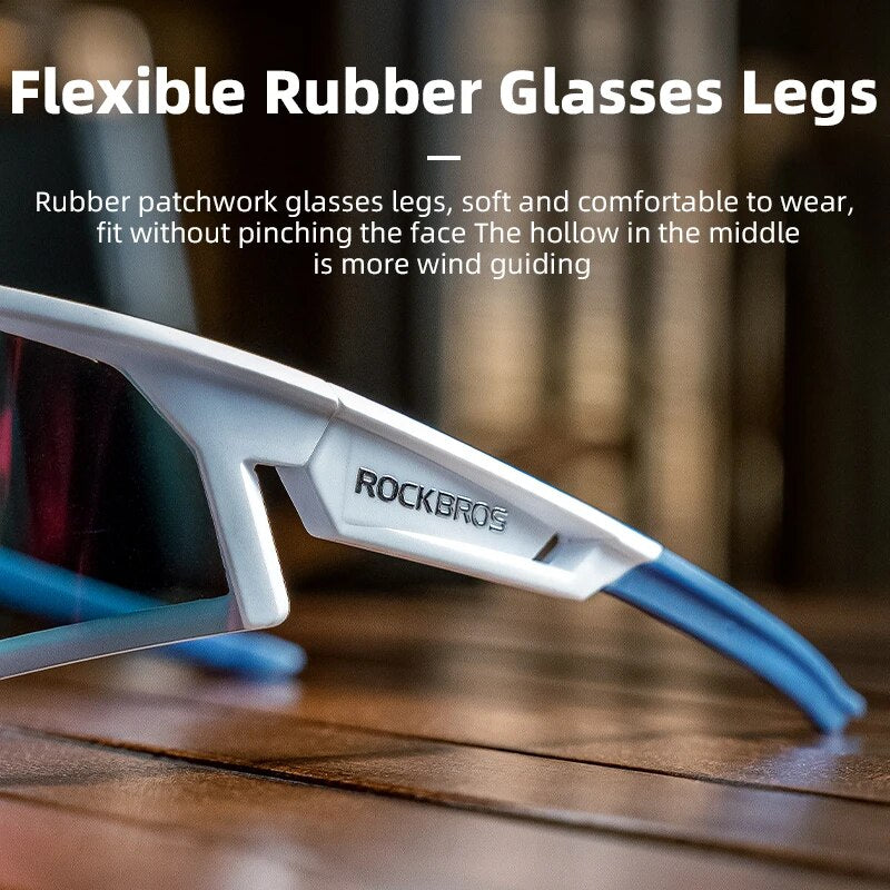 ROCKBROS Polarized Photochromic Bike Glasses Outdoor UV400 Bicycle Eyewear Sung image 10