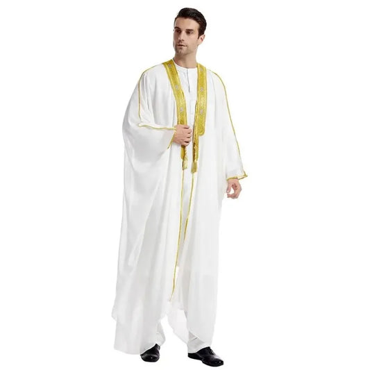 Ramadan Abayas For Prayer Clothes Men Kebaya Open Muslim Kimono Abaya Turkey Ar image 0