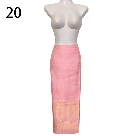 Women Thai Traditional Long Skirt Southeast Asian Thailand Style Dai Festival C image 0