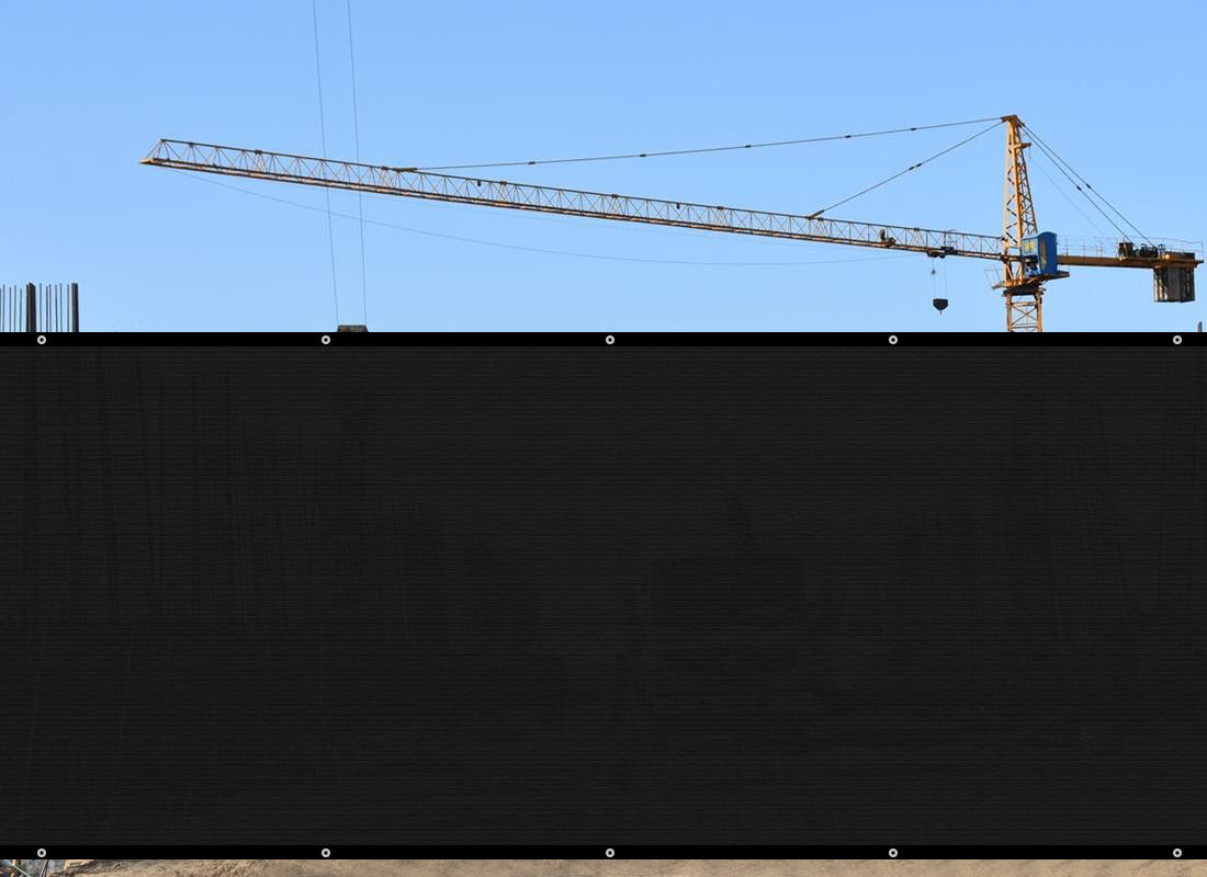 6 ft. x 50 ft. Privacy Fence Screen 90% Blockage Shade Temporary Fencing for Wa image 4