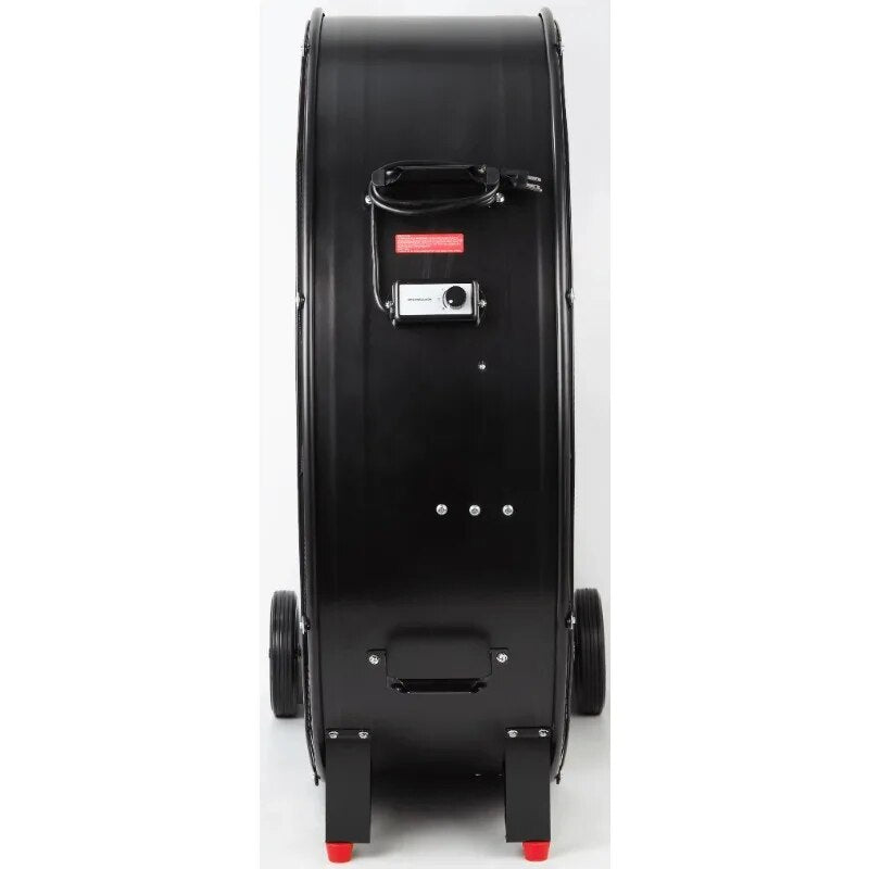 Hyper Tough 42 inch Commercial & Indrustrial Belt Drive Drum Fan Red & Black image 5