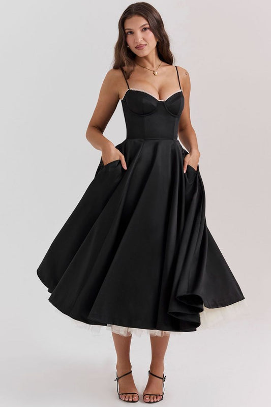 PuTao Pink A Line Satin Lace Long Prom Dresses Ankle Length Formal Graduation E image 0